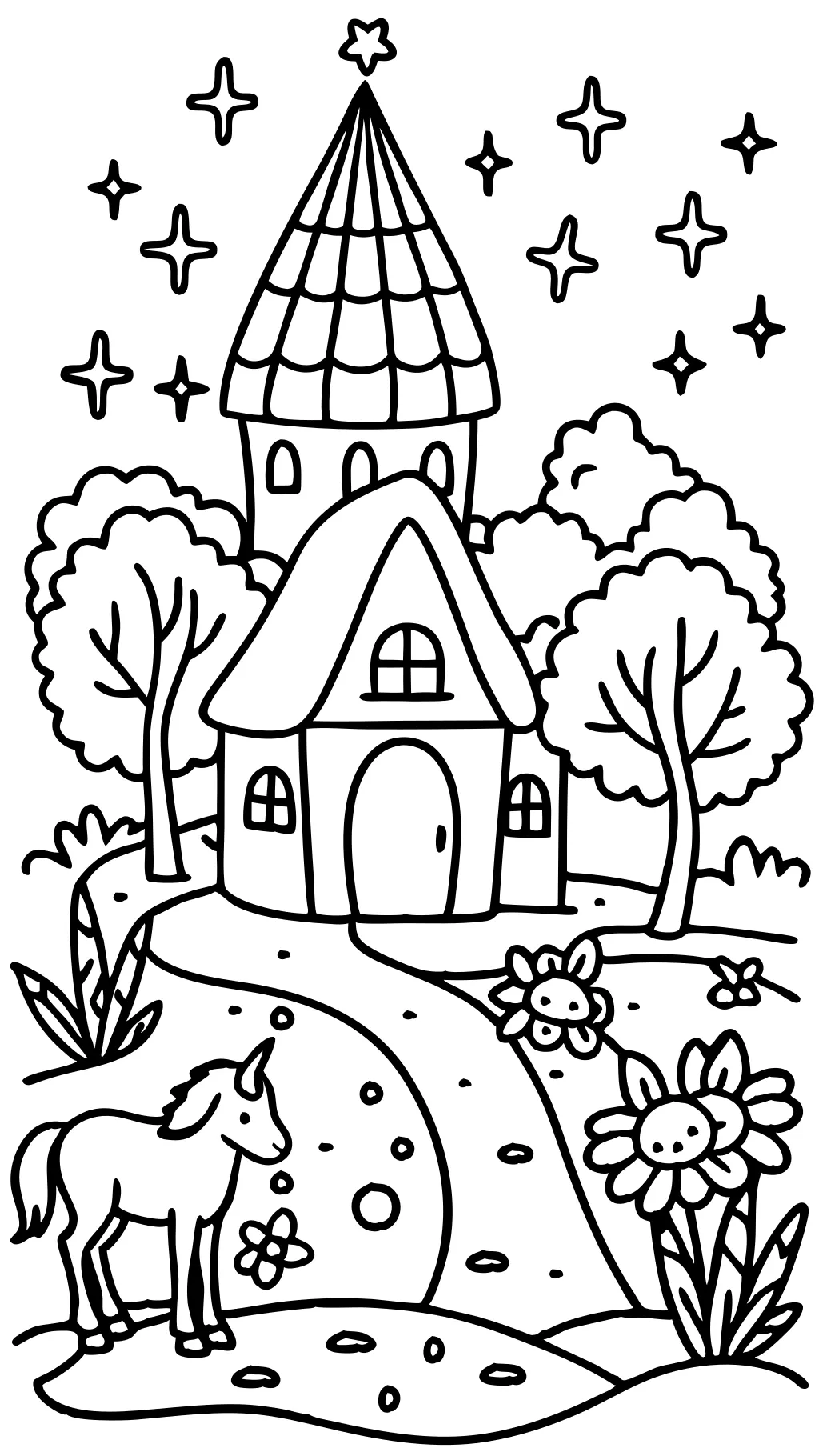 fairy tale coloring page